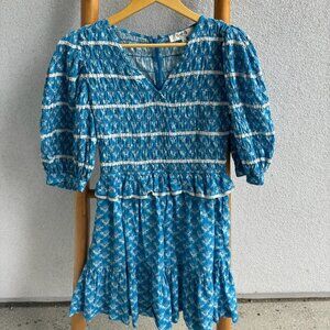 New! Sea New York Blue Smocked Dress